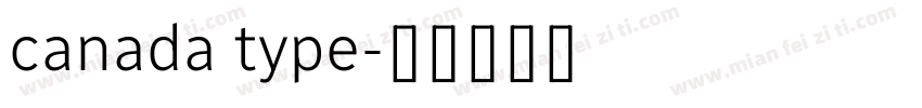 canada type字体转换